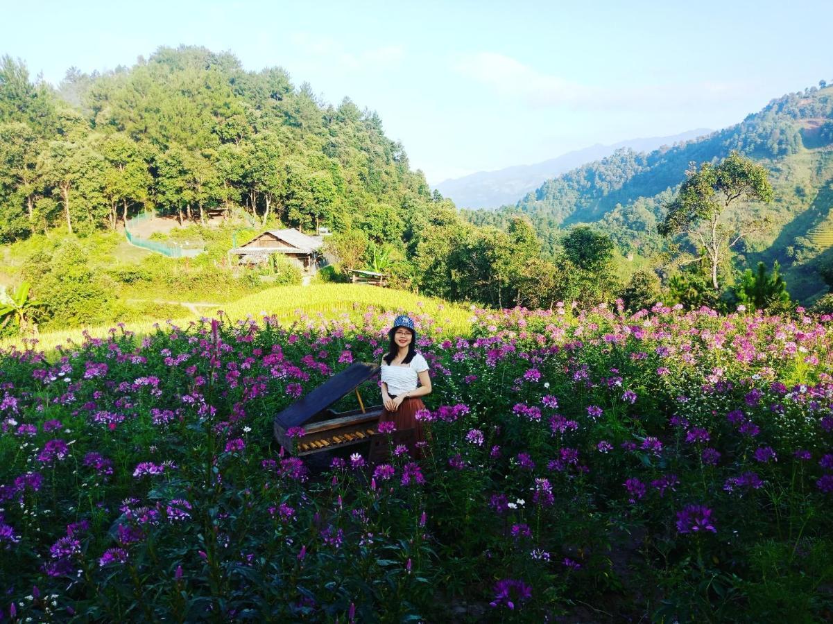 Mu Cang Chai Big View Homestay, Tour & Vegetarian Exterior foto