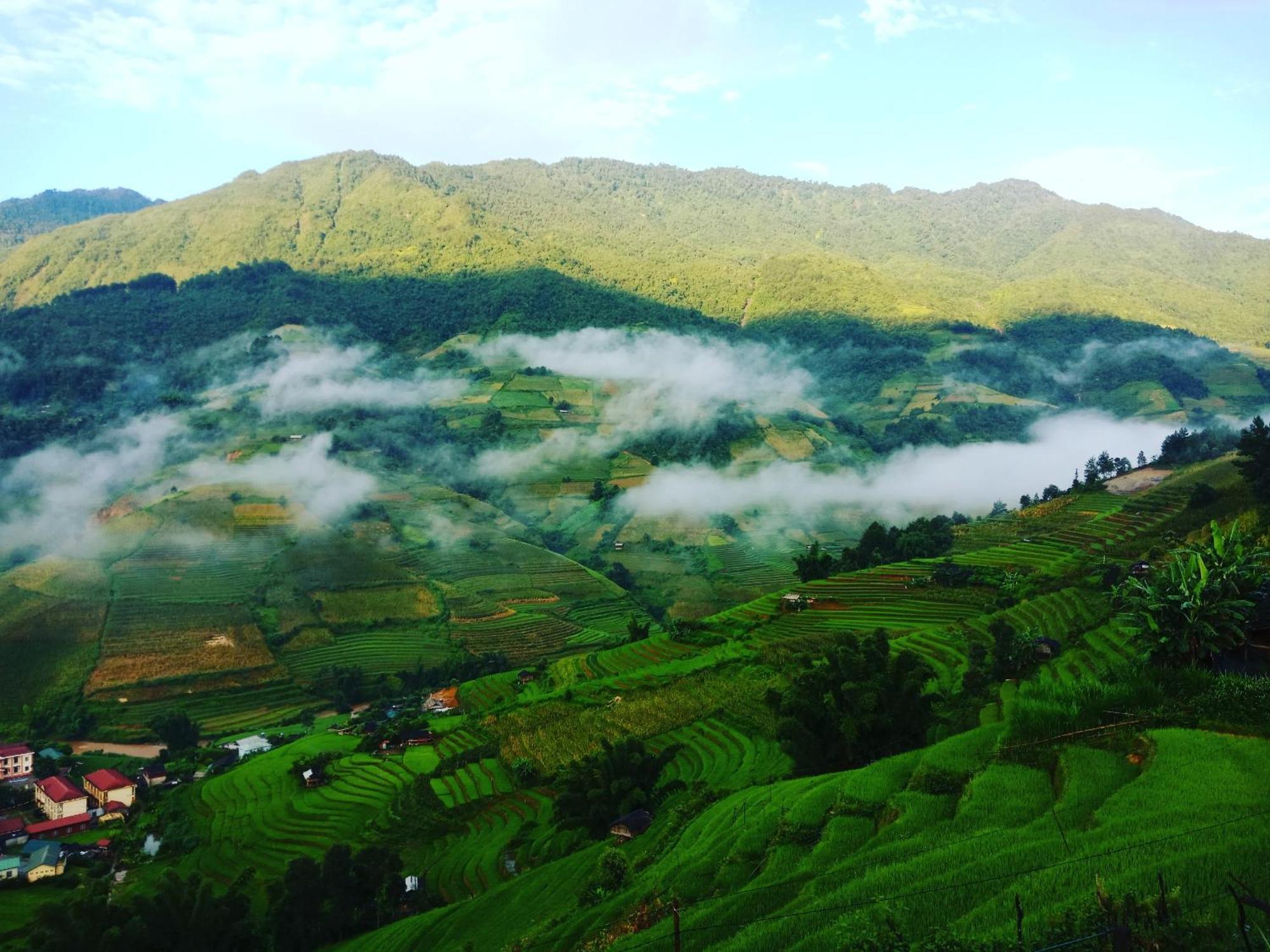 Mu Cang Chai Big View Homestay, Tour & Vegetarian Exterior foto