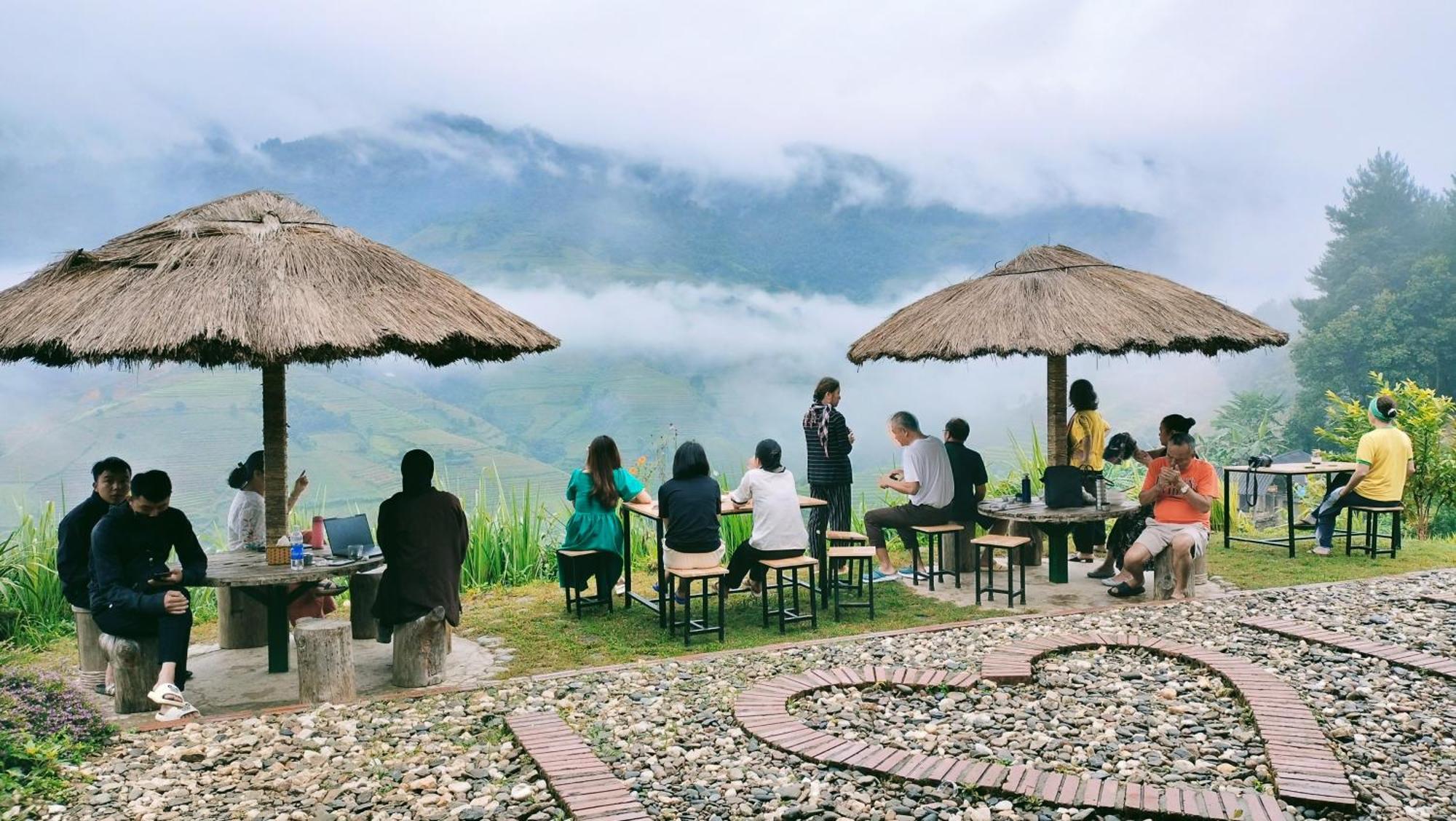 Mu Cang Chai Big View Homestay, Tour & Vegetarian Exterior foto