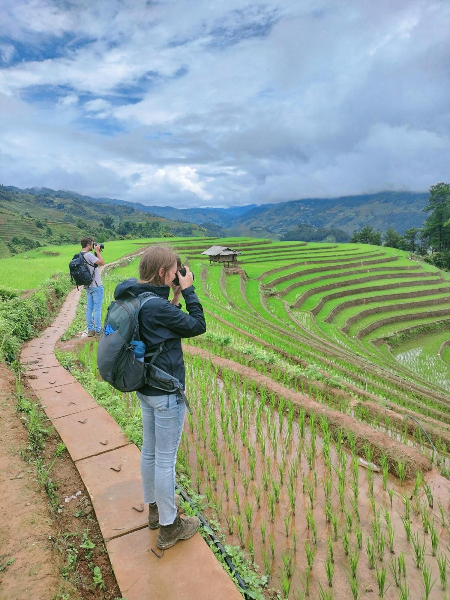 Mu Cang Chai Big View Homestay, Tour & Vegetarian Exterior foto