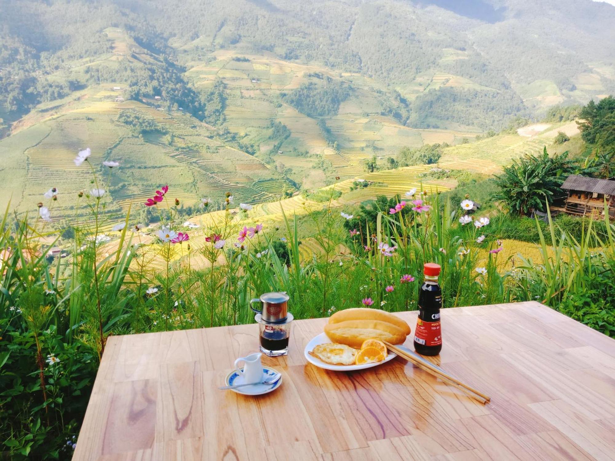 Mu Cang Chai Big View Homestay, Tour & Vegetarian Exterior foto