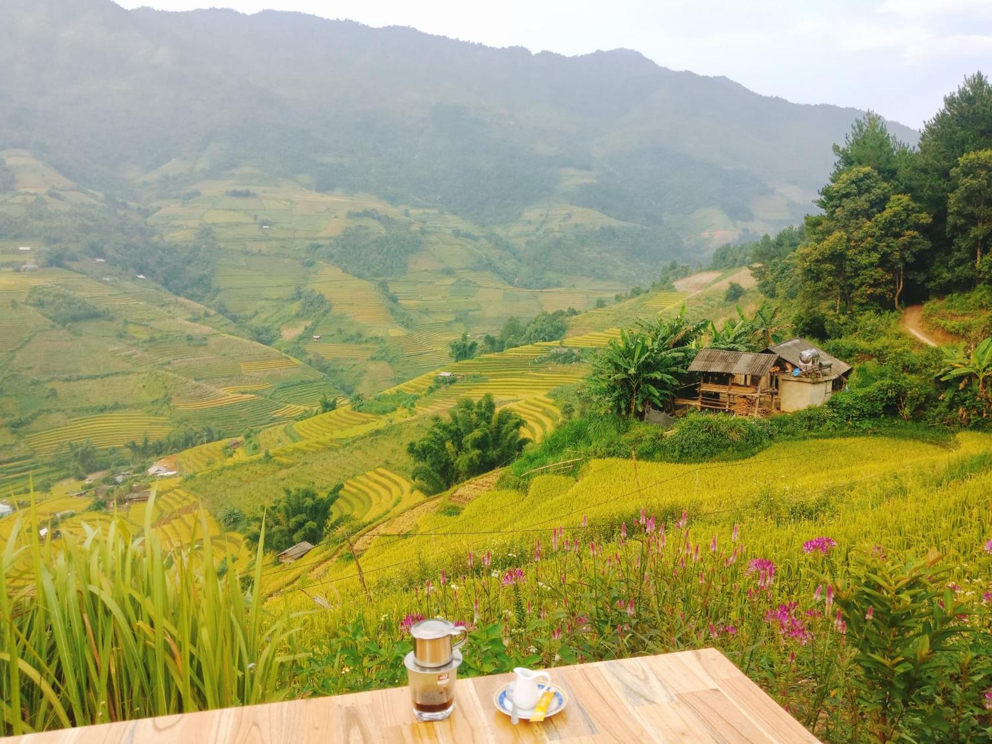 Mu Cang Chai Big View Homestay, Tour & Vegetarian Exterior foto