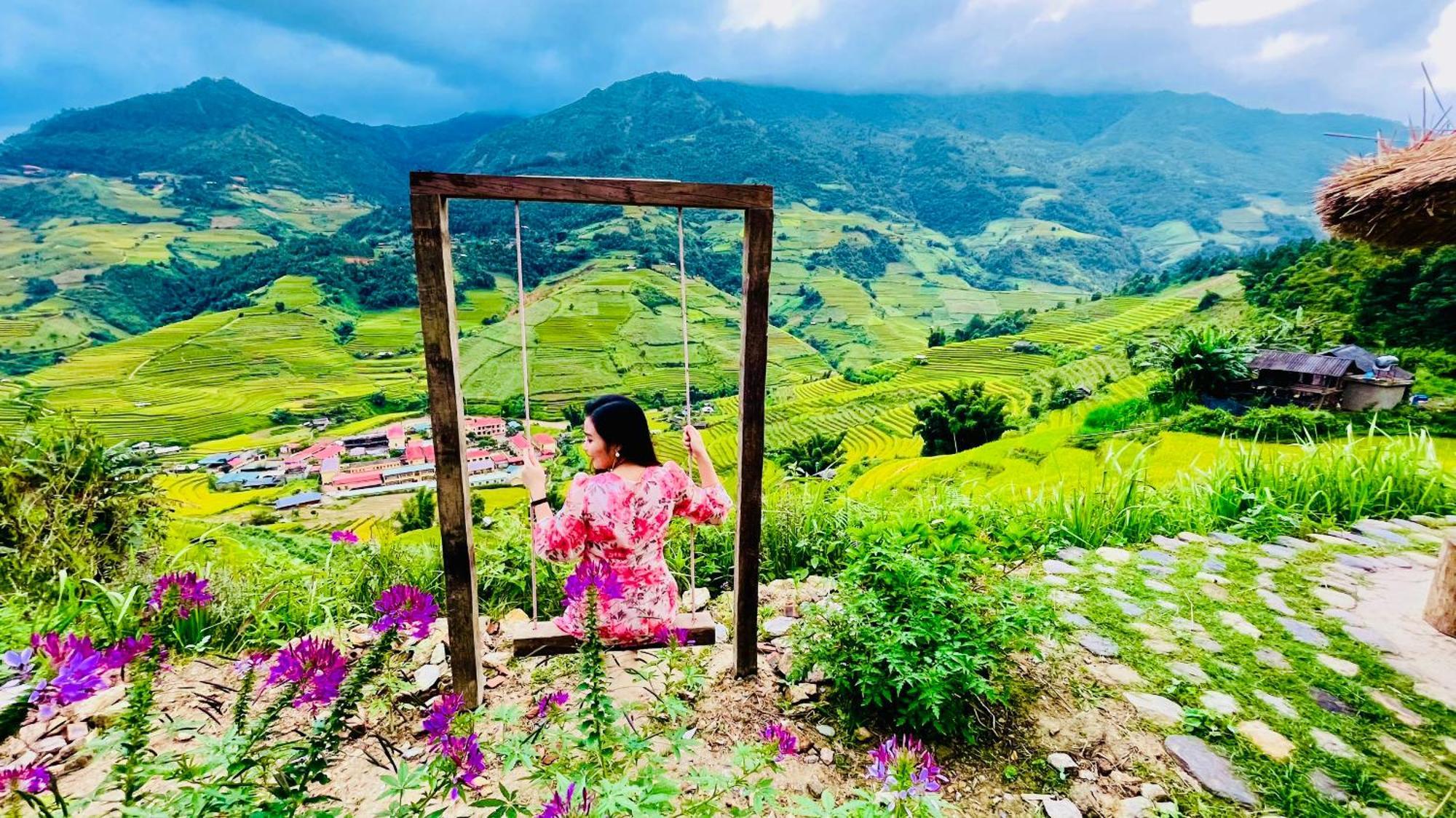 Mu Cang Chai Big View Homestay, Tour & Vegetarian Exterior foto