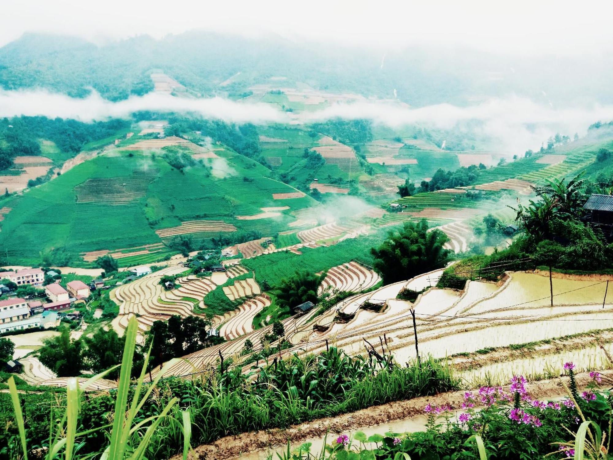 Mu Cang Chai Big View Homestay, Tour & Vegetarian Exterior foto