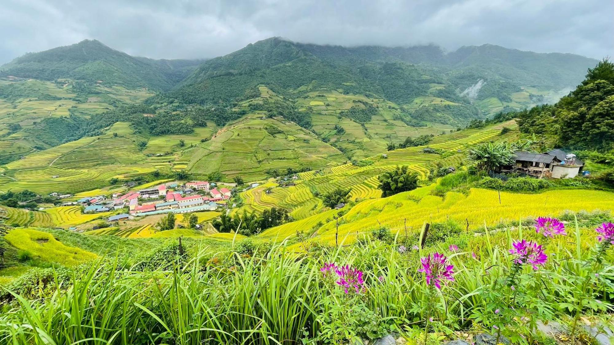 Mu Cang Chai Big View Homestay, Tour & Vegetarian Exterior foto