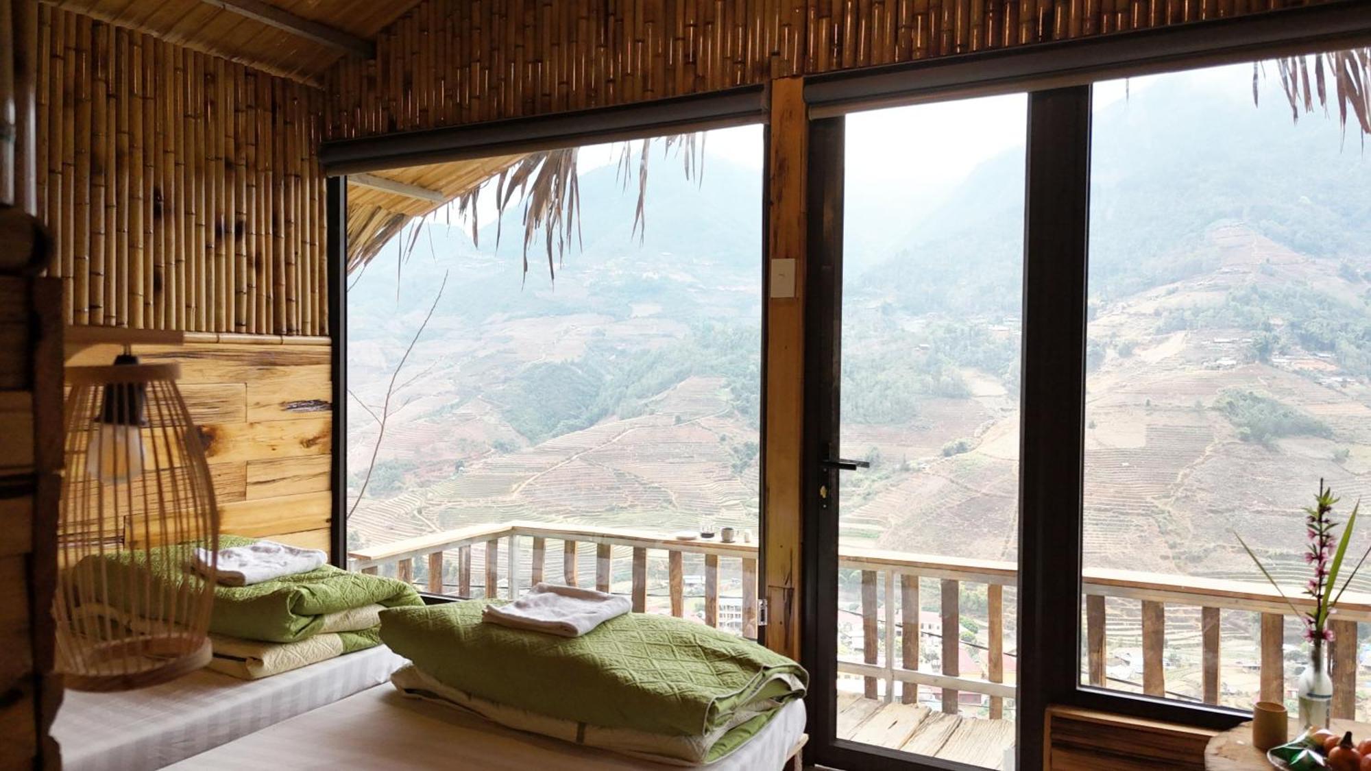 Mu Cang Chai Big View Homestay, Tour & Vegetarian Exterior foto